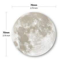 2pcs Moon Shaped Sticky Notes, Aesthetic Moon Design Memo Pads, Creative Round Notebook, Minimalist Office Stationery, Self-Adhesive Removable Sticky Notes, Suitable For Office, School, Planner, Journaling And Daily Reminders - one-size - View 8