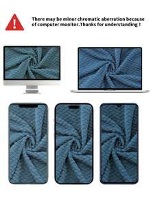 2pcs/Set (Backrest Cover + Seat Cushion Cover) Solid Color Jacquard Split Office Chair Cover, Modern Style Elastic Polyester Split Office Chair Cover, Suitable For Office, Study, Home Use, All Seasons - West Lake Blue - View 8