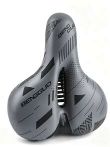 1pc Bicycle Wide Thick Comfortable Multi-Layer Shock-Absorbing Saddle, Mountain Bike Soft Seat Cushion - Multicolor - View 12