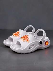 Kids Flat Sandals - White - View 3
