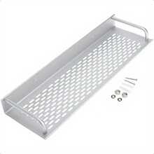 Stainless Steel Wall Mount Storage Rack Hollow Drainage Shelf For Bathroom Kitchen Toiletries Bottles Organizer Wall‑Mounted Storage Accessory - View 6