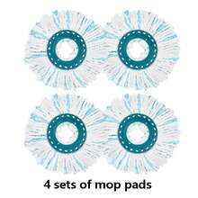 Compatible With Leifheit Spin Mop Replacement Pads, Microfiber Dry & Wet Dual-Use Mop Head Accessories, Spin Mop Head, Mop Replacement Cloth Pads, Cleaning Tool Replacement Pack - Multicolor - View 15