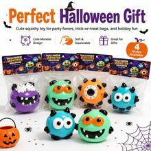 Funny Monster Squishy Slow Rebound Stress Relief Toy, Interchangeable Expressions, Halloween Adult Desktop Decor Pressure Relief Toy - Multicolor - View 8