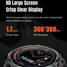 LIGE Fashion New Smart Watch 1400mAh Ultra Large Capacity, LED Flashlight, Compass, Call Answering, Water Resistant, Weather Forecast, Sports Tracking, Multi-Function Unisex Smart Sports Watch - View 8