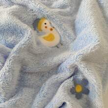 1pc 70*100cm/27.6*39.4in Baby Blanket, Soft & Comfortable, Newborn Blanket, Nursery Supplies, Suitable For All Seasons - Blue - View 3