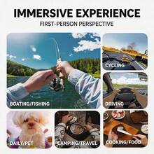 Head-Mounted Phone Holder With Phone Clip, First-Person View POV Head Strap For Action Camera, Hands-Free Fixed Mount For Outdoor Live Streaming And Video Recording - Multicolor - View 6