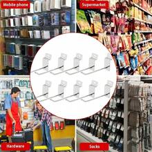 10pcs BULK Slatwall Hooks 100mm Slat Wall Grooved Panel Hook 3.2MM - Silver - View 5