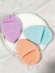 Glove-Style Face Cleansing Sponge, Honeycomb Holes Expand When Wet, Deep Cleansing, Mud Mask, Makeup Removal, Facial Cleansing Sponge - Multicolor - View 8