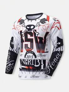 HISERWA Men's Motorcycle Training Gear: Quick-Dry, Breathable Long-Sleeve T-Shirt; Off-Road Motorcycle Riding Gear; Mesh Fabric; Durable And Long-Lasting - White - View 13