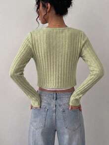 Women Cardigans - Mint Blue - View 3