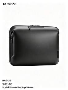 REMAX BAG-35, Laptop Sleeve, Waterproof Shockproof Slim Laptop Bag With Multiple Compartments, Compatible With 13.3-14 Inch Laptops, Ideal For Office, Business, And Daily Commute - View 3