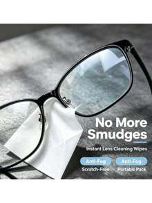 100pcs Disposable Eyeglass Cleaning Wipes, Personalized Packaging Lens Cleaning Cloth, Suitable For Glasses, Fashion Eyewear, Smartphone Screens, Electronic Devices And Camera Lenses, Portable Eyeglass Cleaning Screen Cleaning, Compact And Durable, National Day, Graduation, Distribution - Multicolor - View 4
