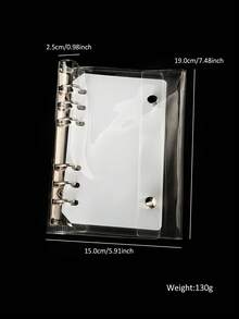 Transparent Loose-Leaf Wearable Nail Display Album, Detachable Inner Pages Nail Sample Storage Book, Handmade Nail Chip Style Collection Storage Album With Adhesive Strips, Professional Nail Studio Use - Multicolor - View 6