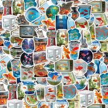 SCXXBSW 50pcs Dreamcore Goldfish Stickers, Cute Cartoon Stcikers For DIY Purposes Such As Skateboarding Mobile Phones - A - View 1