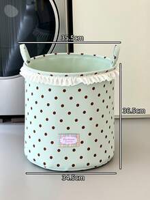 Wave Point Foldable Dirty Clothes Basket Storage Basket, Bathroom Laundry Basket, Toy And Miscellaneous Storage Basket Storage Bucket - Multicolor - View 14