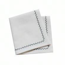 1/2/4pcs White Colorful Line INS Style Tree Branch Square Napkins, Embroidered Food Photography Props Background Cloth Placemats Tablecloths - Multicolor - View 7
