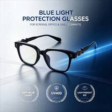 SIPHEW Unique New Arrival Square Clear Lens Eyeglasses, High Quality Sturdy Frame, Reinforced Metal Hinges Smooth Surface Durable Daily Fashion Glasses - 1234 C1 Black Silver Frame - View 1