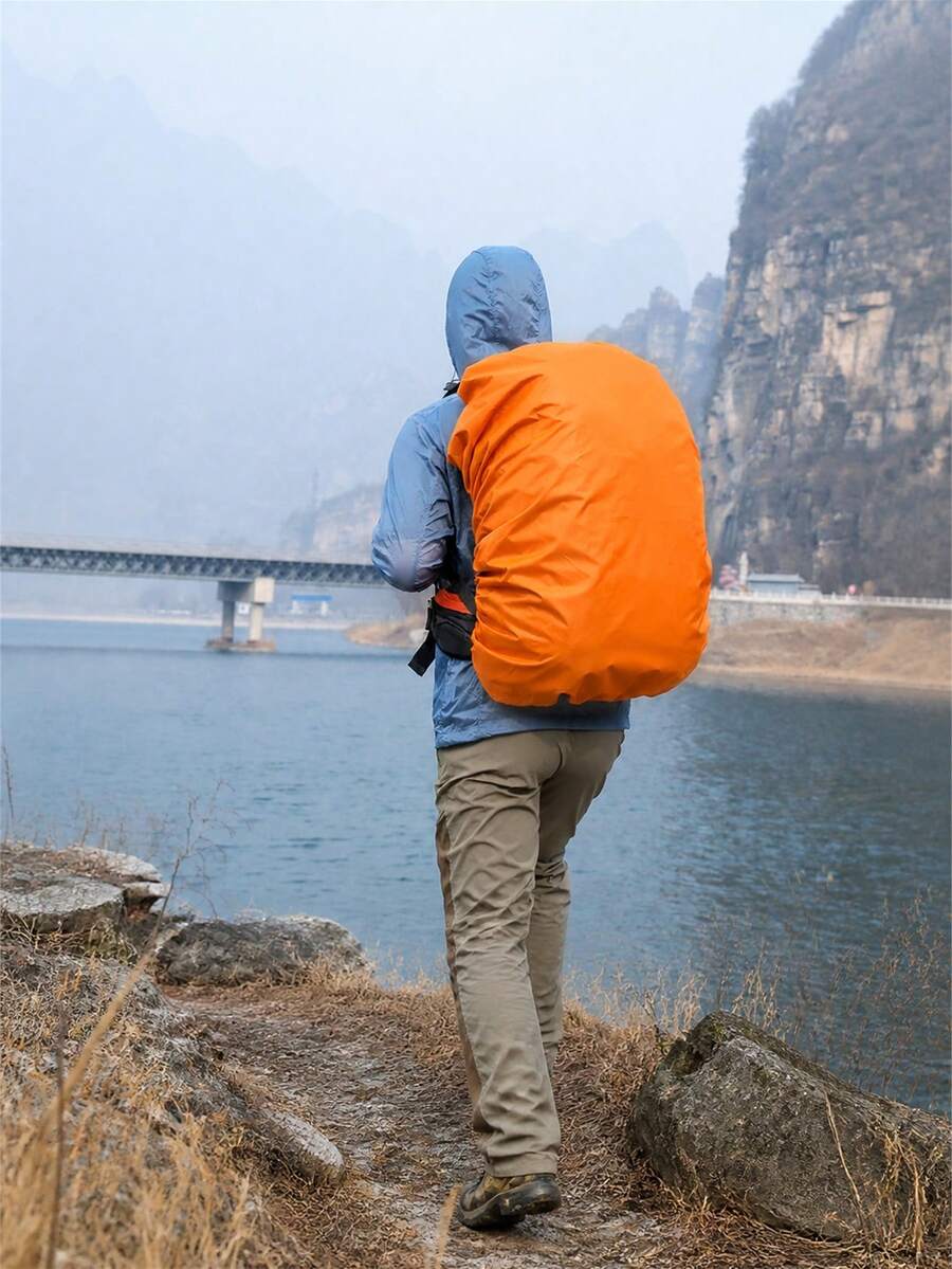 1件裝背包防雨罩，彈性邊緣，防塵罩，適用於徒步、露營、騎行、旅行、通勤及戶外使用