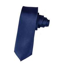 1PC Men's Solid Color Tie, Business Formal Narrow Tie (5cm Wide), Suitable For Daily Wear, Wedding, Banquet, Party, Cocktail Party, Gift - Multicolor - View 3