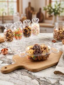 (Reusable Packaging Box) Candy-Shaped Transparent Plastic Dessert Box With Lid, Clear Individual Mousse Cake Container, Suitable For Wedding Birthday Party Gift Packaging - Multicolor - View 10