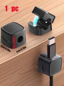 24/12/6/1pc Magnetic Cable Organizer Desktop Self-Adhesive Clip Cable Management Holder For Phone Charging Cable Data Cable - Multicolor - View 10