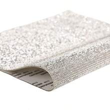1 Shet Citer Rhinestone Sticker DIY Car Furniture, Water Cup Phto Frame Decoratve Stcker Sel Achesive Lter Cytal Cm Stcker 4.45x9.37 Inch/ 8.96x 9.37 Inh/9.37x127 Inh White - White - View 1