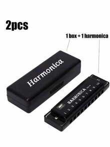 Portable 10-Hole C Key Chromatic Harmonica With Dust-Proof And Pressure-Resistant Protective Case, Suitable For Beginners Self-Study, Daily Practice And Performance, Creative Gift For Music Lovers - Multicolor - View 14
