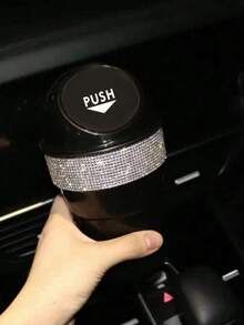 汽車垃圾桶創意鑽飾多功能收納盒 車門槽杯架收納桶 - 多款 - 查看 3