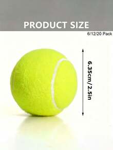 Tennis Balls, 6/12/20 Pack Training Tennis Balls With Mesh Bag, High Elasticity, Suitable For Beginner Tennis Practice, Can Also Be Used As Pet Dog Sports Balls - Green - View 5