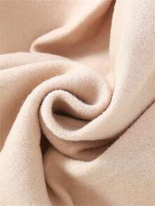 Autumn/Winter Toddler Girls Peter Pan Collar Ruffle Long Sleeve Dress Outdoor Casual Overcoat - Apricot - View 5