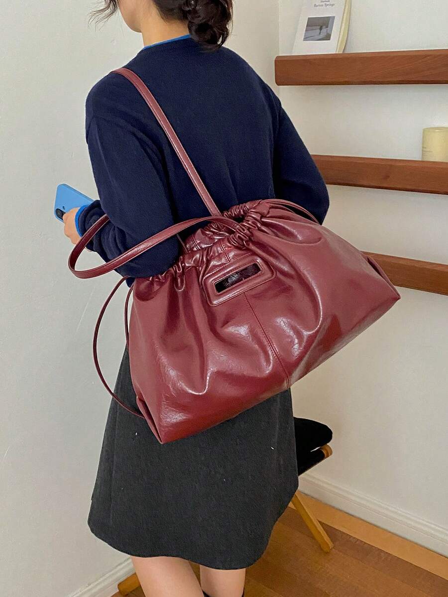Women's Handbag Tote Bag Commuter High-End Pleated Crossbody Bag Winter New Fashion Luxury Lightweight - Multicolor - View 1