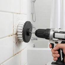 4pcs 4-Inch Soft Drill Brush Attachments | Multi-Purpose Electric Scrubber For Carpet, Leather, Glass & Car Tires - A - View 9