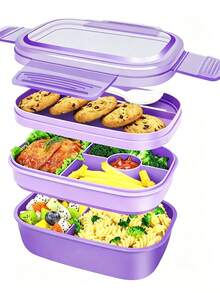 Refrigerator Storage Containers, Suitable For Refrigerator, Microwave, Oven, Dishwasher, Etc. Mini Portable Lunch Box, Salad Fresh-Keeping Box, Leftover Storage Box, Sushi Box, Etc. - Multicolor - View 1