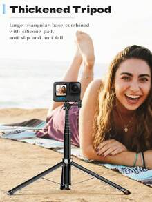 160 Cm Motion Camera/Mobile Phone Tripod Selfie Stick, Ground-Contacting Automatic Pop-Up Portable Stand, Magnetic Quick-Release And Other Accessories Available For Selection. Compatible With DJI, . Suitable For Travel Video Shooting. - Multicolor - View 4
