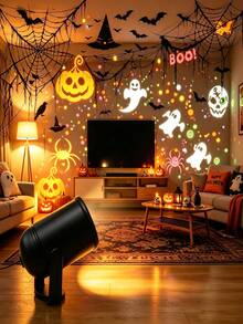 Halloween Atmosphere Projector Lamp, USB Plug‑In Power, Multi‑Angle Rotatable Bracket, Multi‑Style Festival Patterns, Decor Light For Living Room Indoor Wall & Home Party Scene - Projector Lamp - View 9