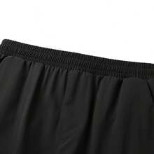 Adidas Men's Black Straight Leg Sports Pants, Breathable, Versatile, Woven, Quick-Dry, KQ5308 - Black - View 3