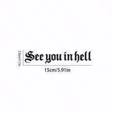 1 Fun "Hell Meeting" Sticker - Personalized Waterproof Sticker, Suitable For Car Bumpers, Motorcycle Fuel Tanks, Notebooks, Yamamoto Computers, Bicycle Frames - Easy To Stick On Humorous Helmets And Car Decorations, With Durable Adhesive - A - View 3