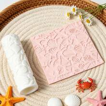 1pc Ocean Creature Embossed Roller, Shell & Starfish Embossed Clay Roller, DIY Handmade Earring Pendant Jewelry Craft Supplies - 1 Unit - View 7