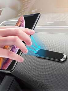 Magnetic Car Phone Holder, Minimalist Premium Universal Magnetic Dashboard Mount, Compatible With Apple Phones, Suitable For Car, Home, Kitchen, Bedroom And Office/Living Room - Rectangular Stand - View 6