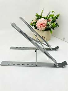 18-Inch Laptop Metal Folding Cooling Lift Stand, Portable Desktop Tablet & Phone Holder - View 2