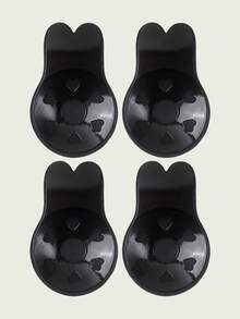 Reusable Rabbit Ear Silicone Invisible Self-Adhesive Push-Up Breast Petals - Multicolor - View 14