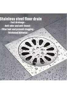 Odor‑Proof Floor Drain Set, Square Drain Body With Detachable Round Cover, Shower Drain Accessory For Bathroom Corridor Bathtub Kitchen - Upgraded Best Seller - View 4