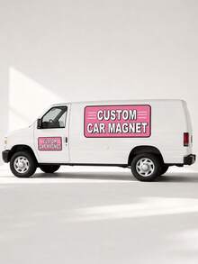 Custom Car Magnetic Signs, Personalized Vehicle Magnetic Stickers With Logo And Text, Suitable For Cars, Trucks And Commercial Advertising - Multicolor - View 7