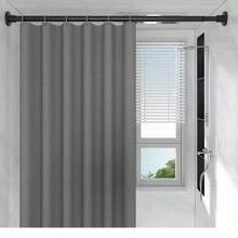 No-Drill Black Telescopic Rod 20.47-32.28 Inches Stainless Steel Multi-Purpose For Closet Shower Curtain Door Window - Stainless Steel Black/52-82cm/20.47-32.28in - View 6