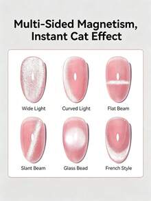 BORN PRETTY 1pc White Rotating Cat Eye Magnetic Nail Art Tool, Strong Magnet Fast Shaping, Suitable For Beginners, Home & Salon Nail DIY - White - View 4