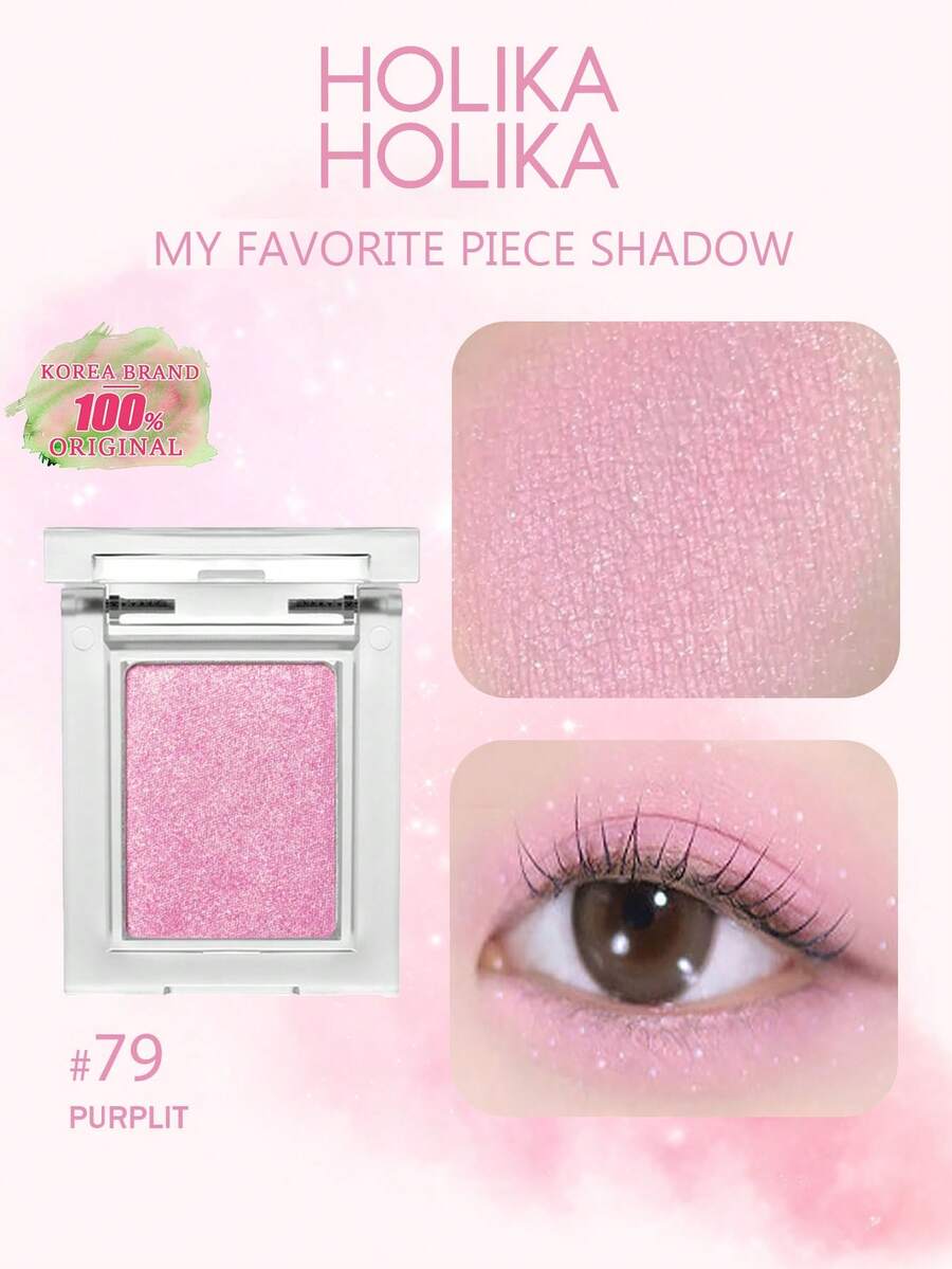 HOLIKA HOLIKA My Favorite Piece Shadow 79 PURPLIT 輕量混和眼影，細緻壓印，持久顯色，口袋尺寸，手指塗抹，不卡紋，便攜補妝，旅行必備，消腫效果，5分鐘快速妝容，韓系美妝，韓國化妝品