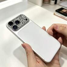 相機鏡頭保護膜，適用於 iPhone 17 Pro/17 Pro Max，時尚銀色豹紋圖案，送給女性朋友的完美禮物 - 豹紋銀色 - 查看 10