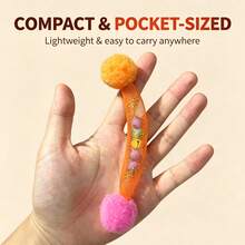 PETSIN 1/3/5pcs Cat Teaser Toy, Flexible Mesh Wand With Bell, Rustling Interactive Self-Play Boredom Buster For Cats - Multicolor - View 8