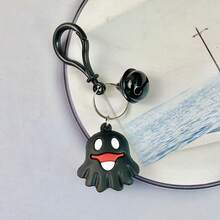 Halloween Cartoon Ghost Skeleton Bat Bell Keychain, Cute Bag Charm Pendant, Holiday Decoration Accessory - Multicolor - View 6