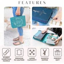 Funda para Biblia para Mujeres - Estuche Grande de Cuero PU con Diseño Minimalista en Bajorrelieve - Accesorios de Biblia Cristiana para Niñas y Mujeres (Beige/Dorado) - Corona verde azulado - Ver 4
